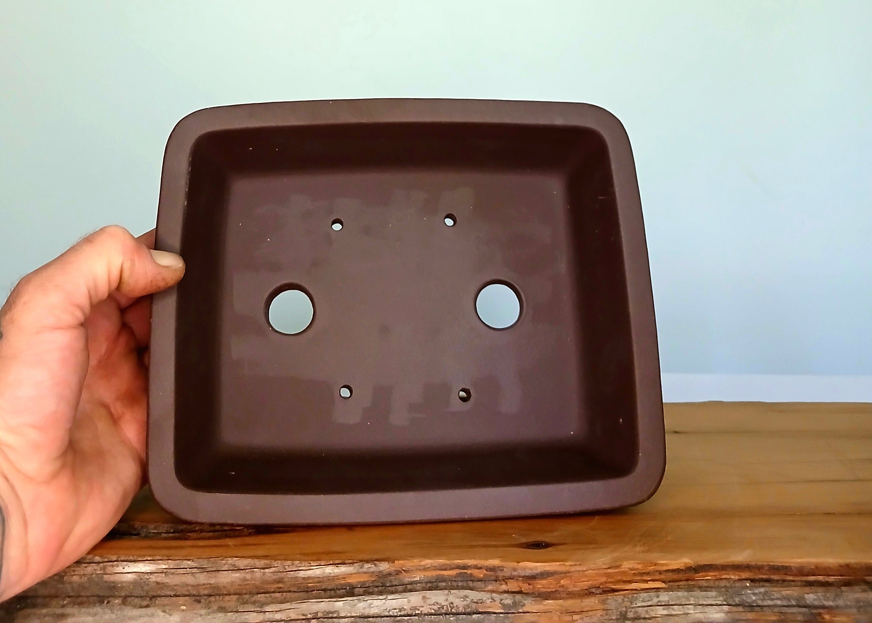 Bonsai Pot Rectangle 21cm - The Plant Warehouse NZ