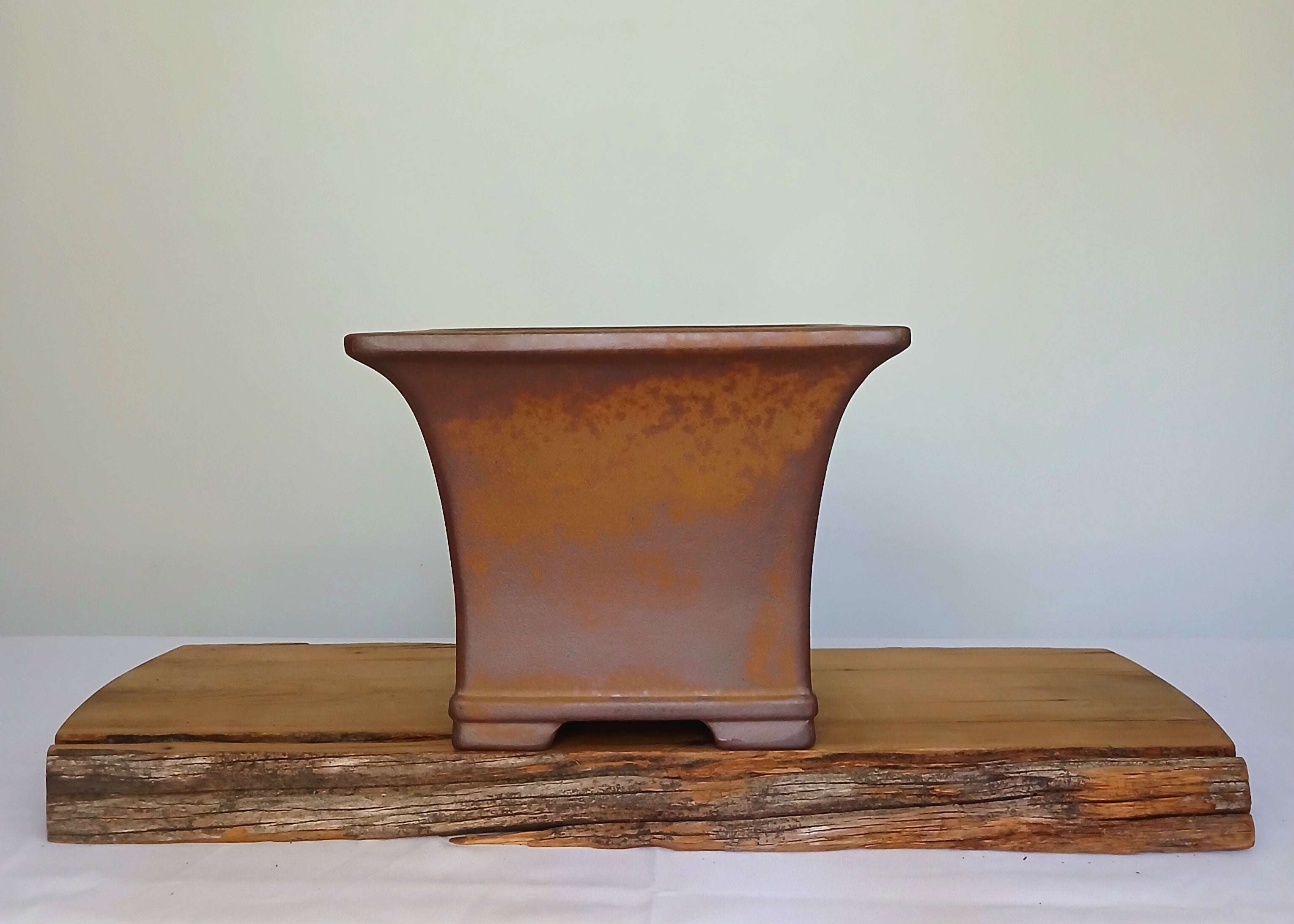 Bonsai Pot Cascade 23*18cm Reduction Fired - The Plant Warehouse NZ