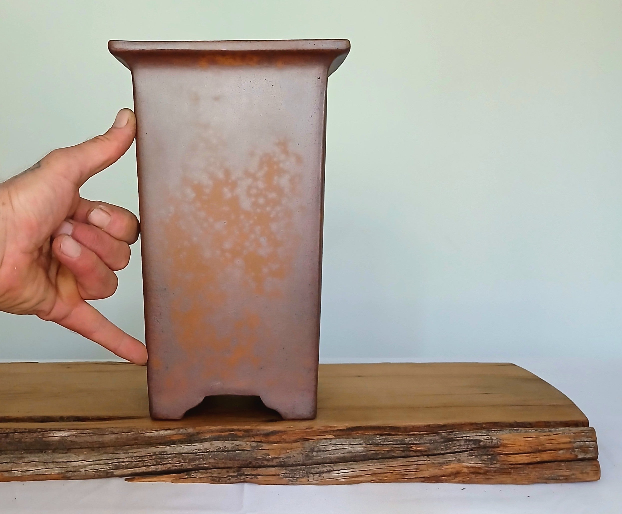 Bonsai Pot Cascade 17*27cm Reduction Fired - The Plant Warehouse NZ