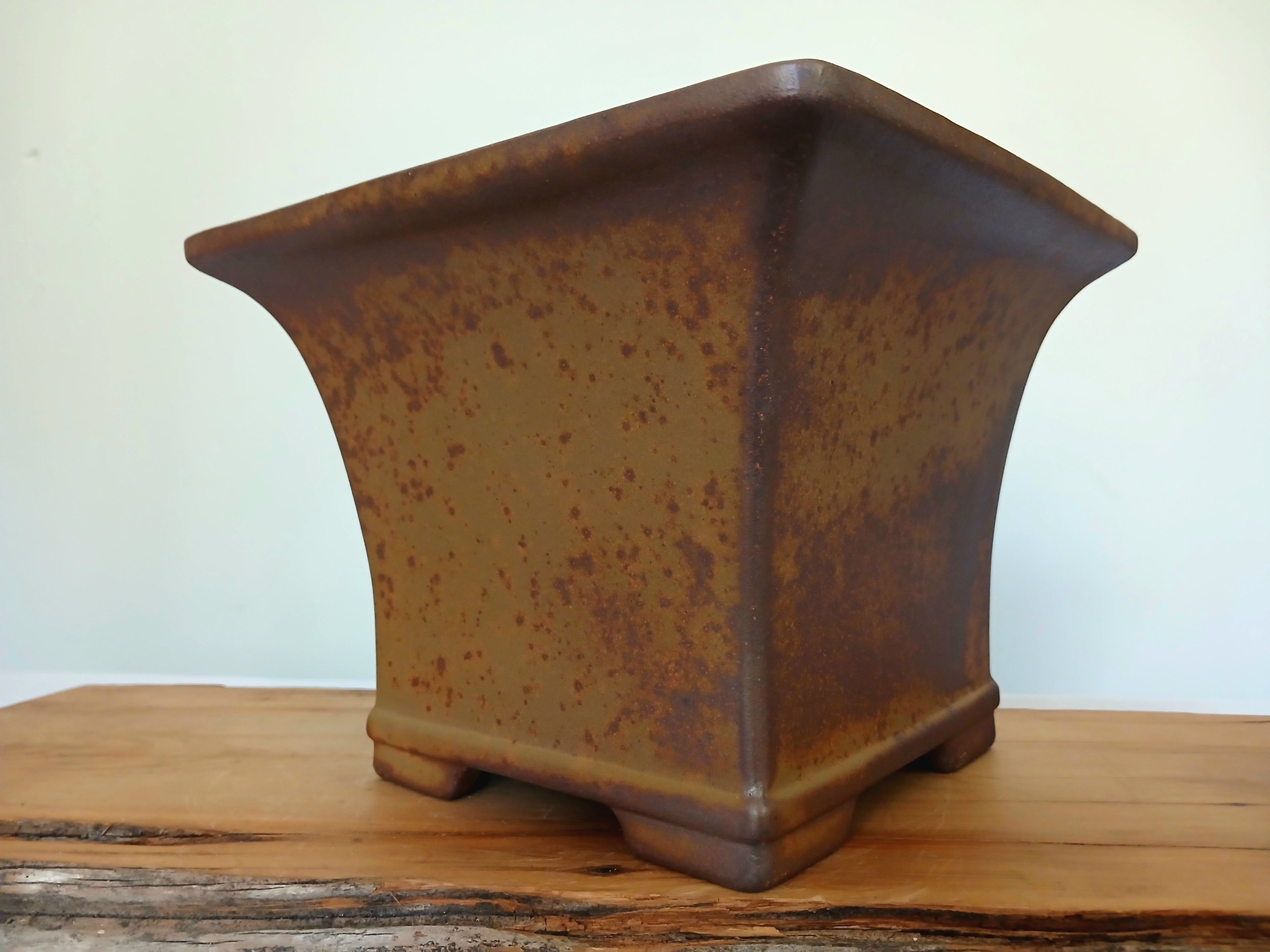 Bonsai Pot Cascade 23*18cm Reduction Fired - The Plant Warehouse NZ