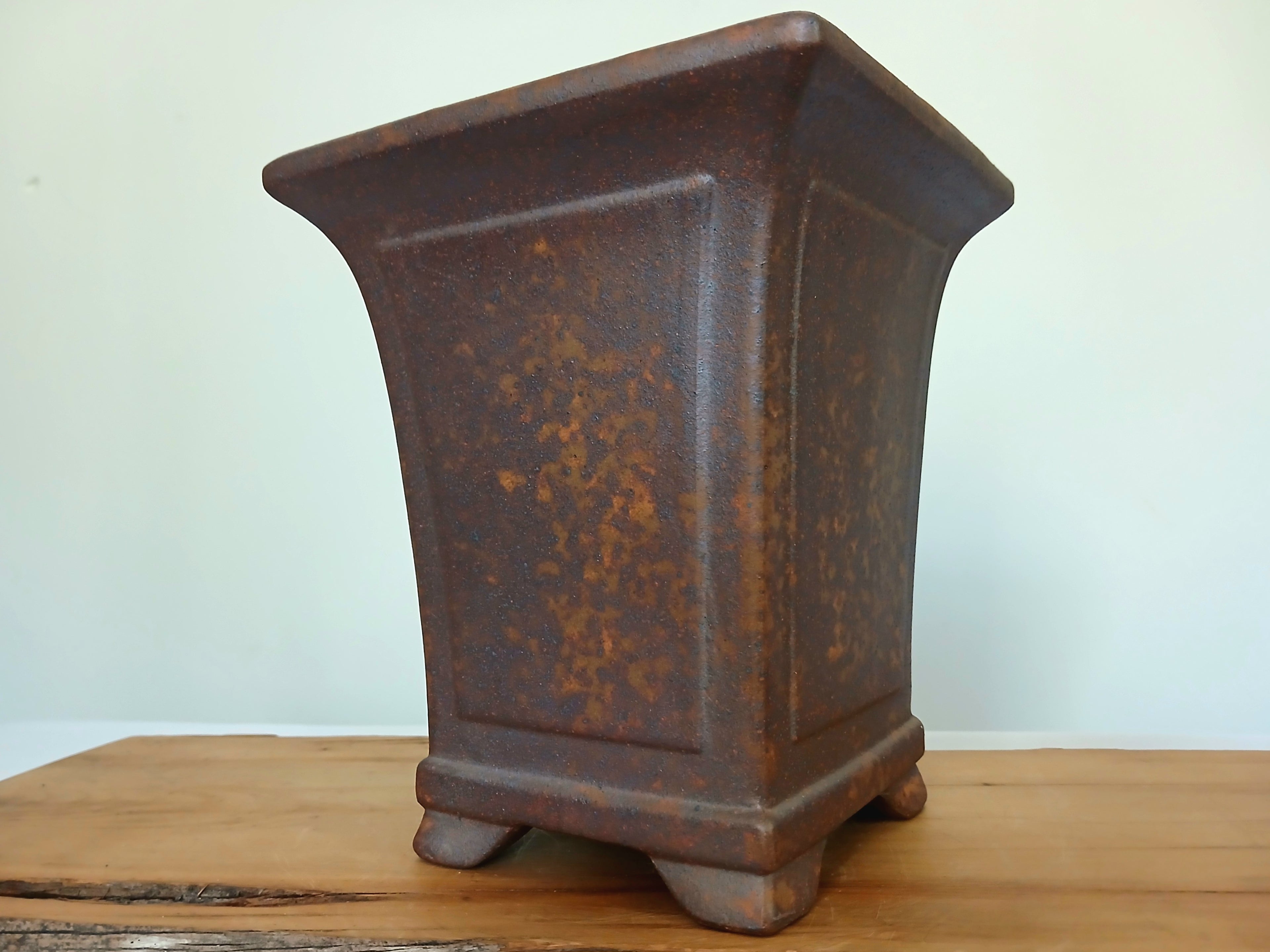 Bonsai Pot Cascade 18*21cm Reduction Fired - The Plant Warehouse NZ