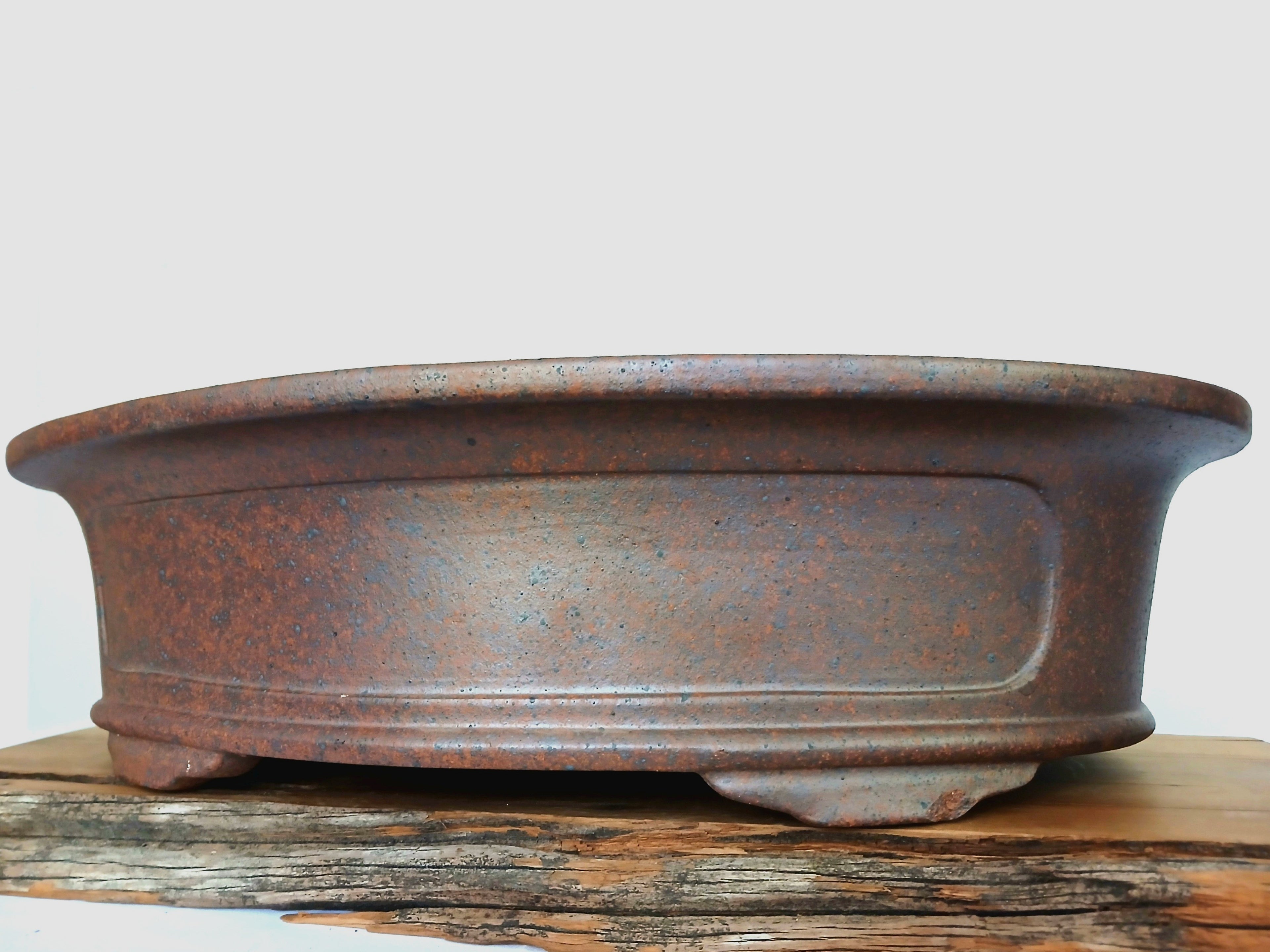 Bonsai Pot Oval 49cm Reduction Fired - O5RF - The Plant Warehouse NZ
