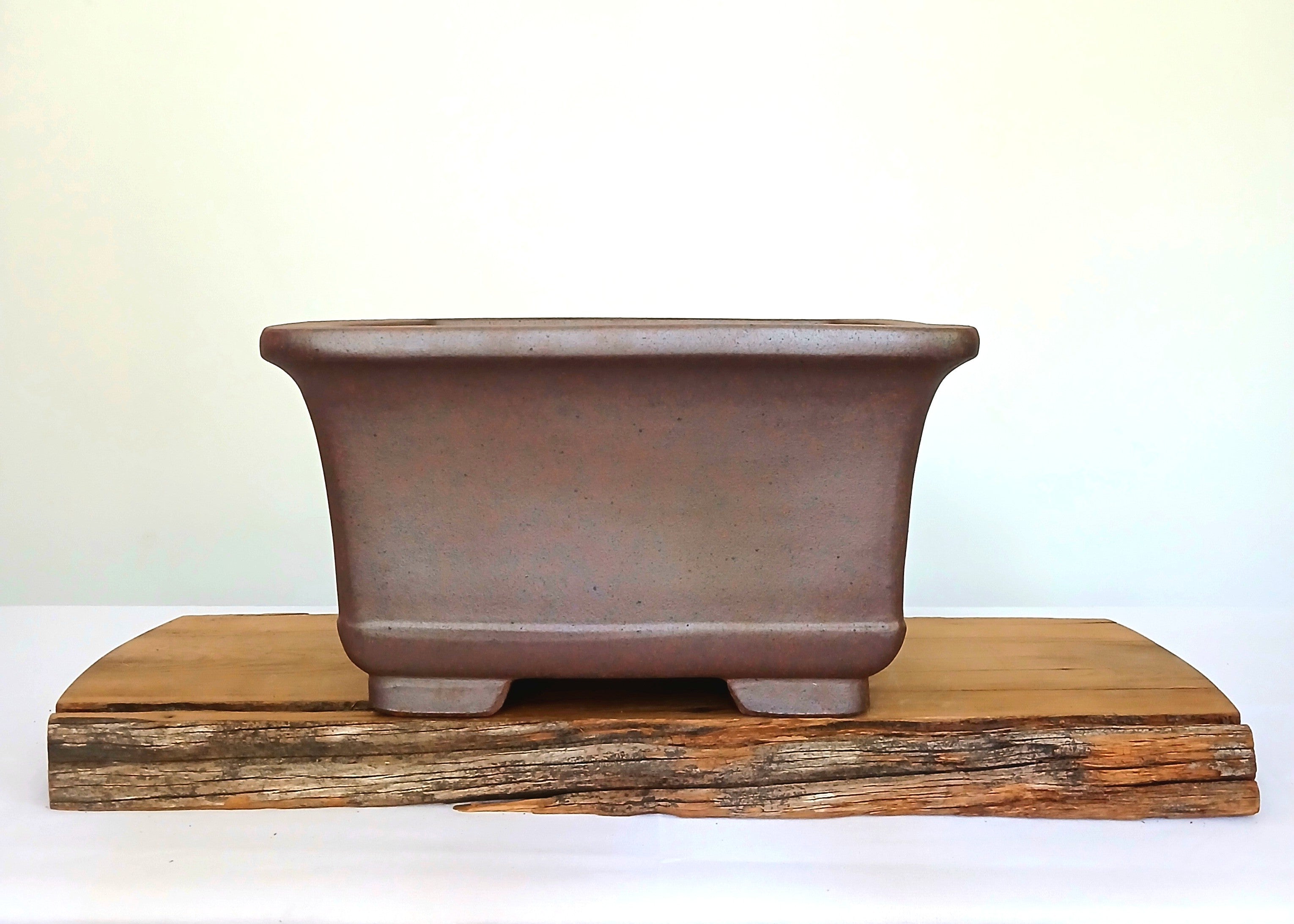 Bonsai Pot Square 30cm Reduction Fired - The Plant Warehouse NZ