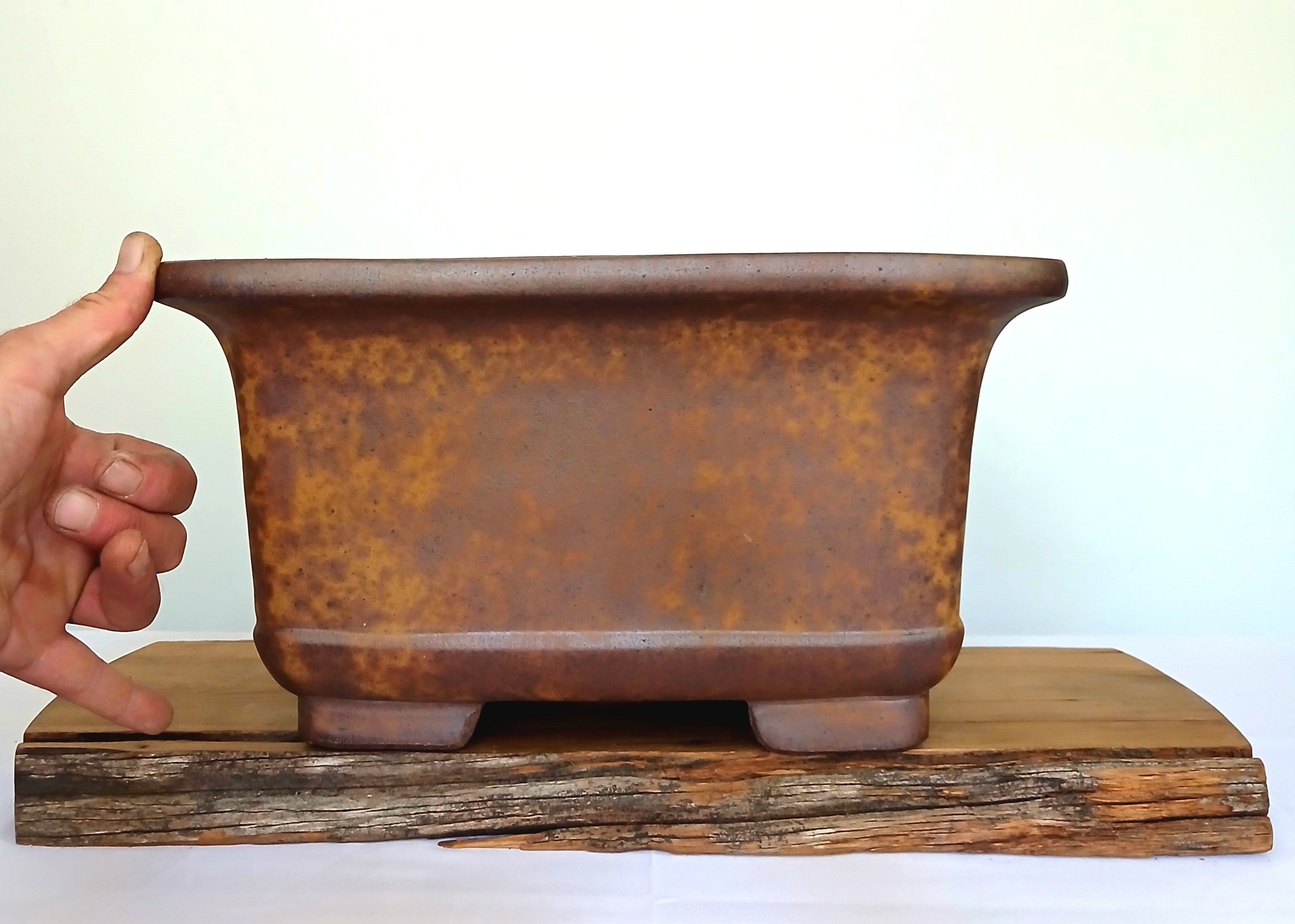 Bonsai Pot Square 38cm Reduction Fired - SQ2RF - The Plant Warehouse NZ