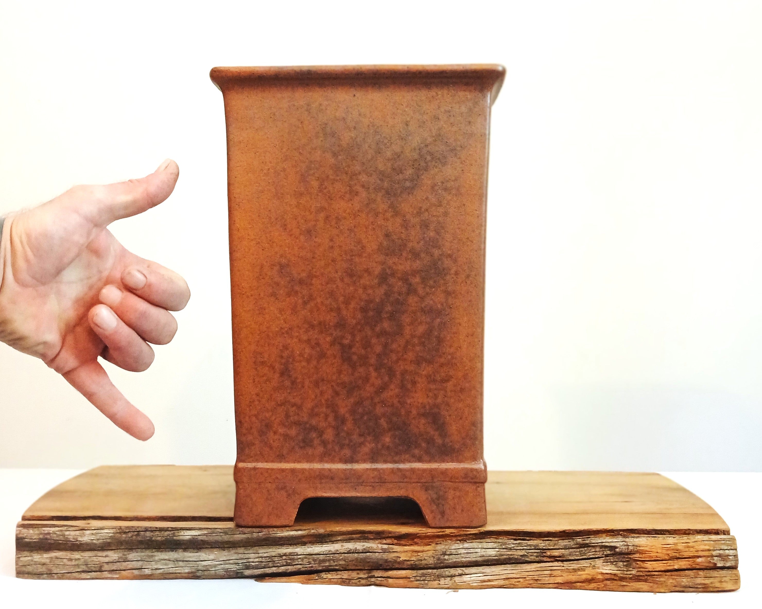 Bonsai Pot Cascade 21*32cm Reduction Fired - The Plant Warehouse NZ