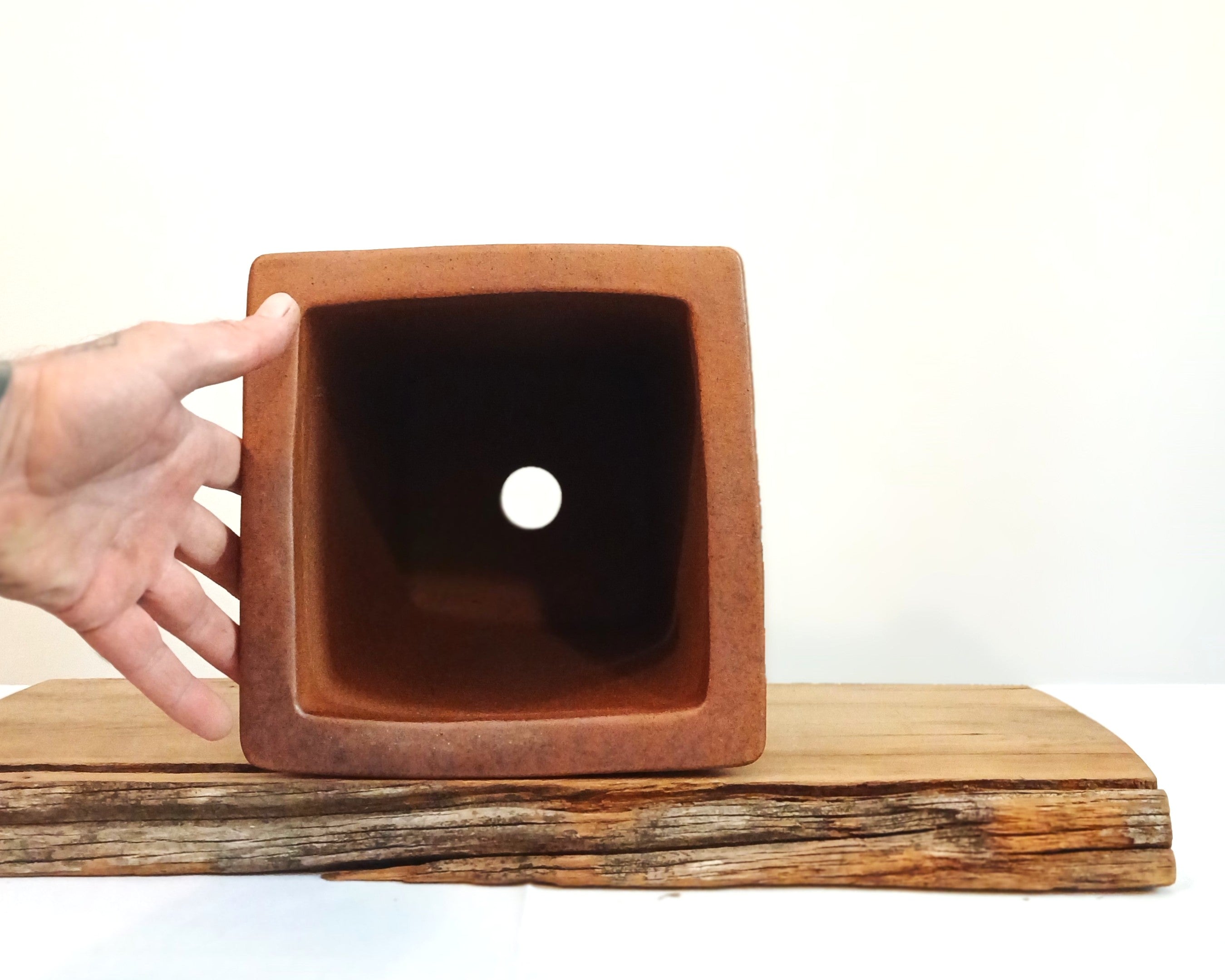 Bonsai Pot Cascade 21*32cm Reduction Fired - The Plant Warehouse NZ