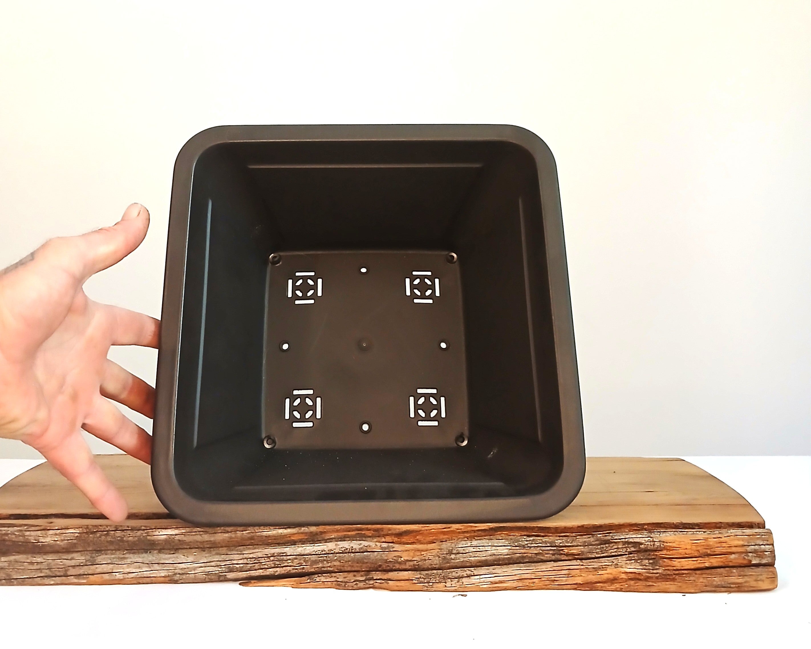 Plastic Bonsai Trainings Pots Sqare Cascade 28*28*14cm - The Plant Warehouse NZ