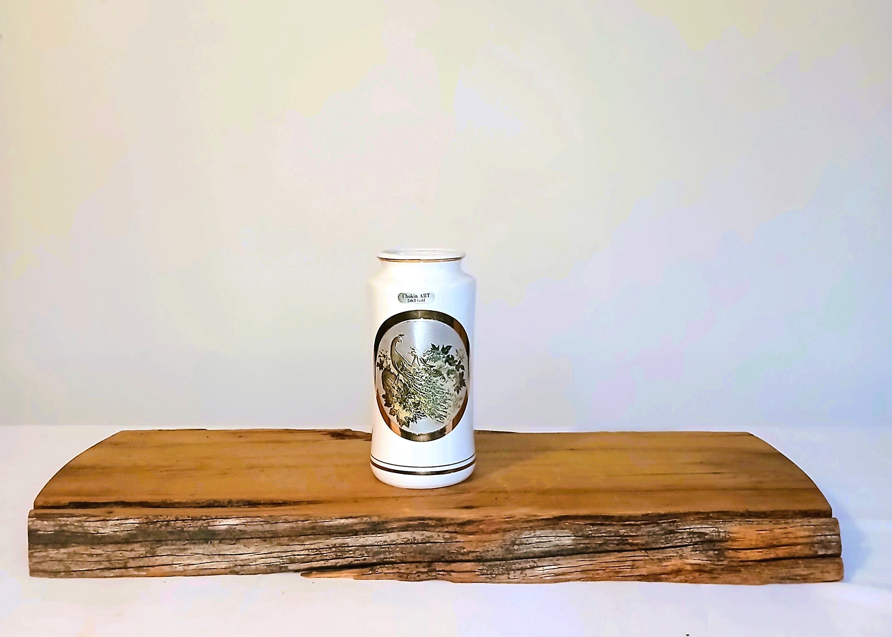 Flower Vase Gold Chokin Art Vintage - The Plant Warehouse NZ
