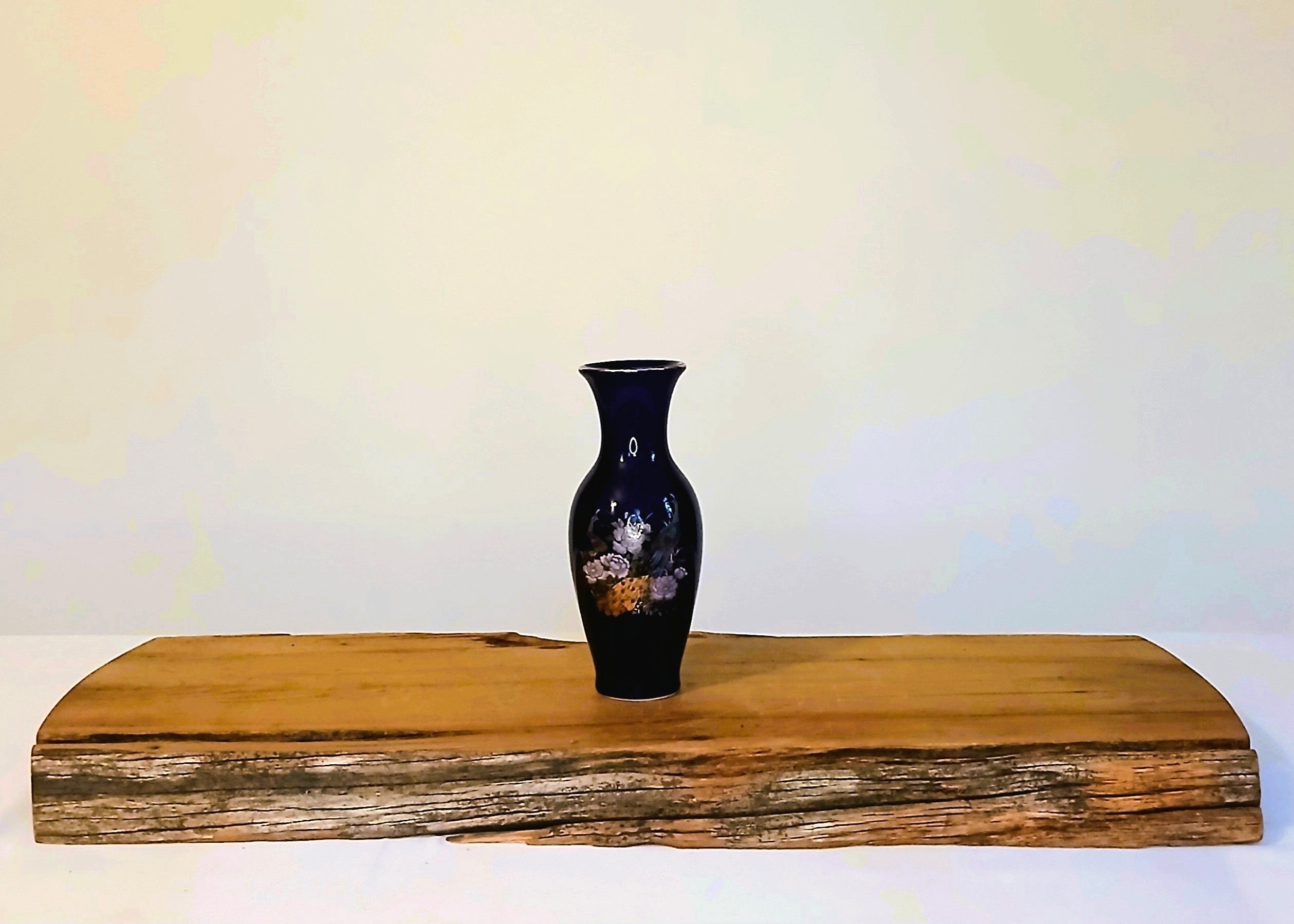 Japanese Cobalt Blue Porcelain Tokkuri Vase — Peacock & Peony - The Plant Warehouse NZ