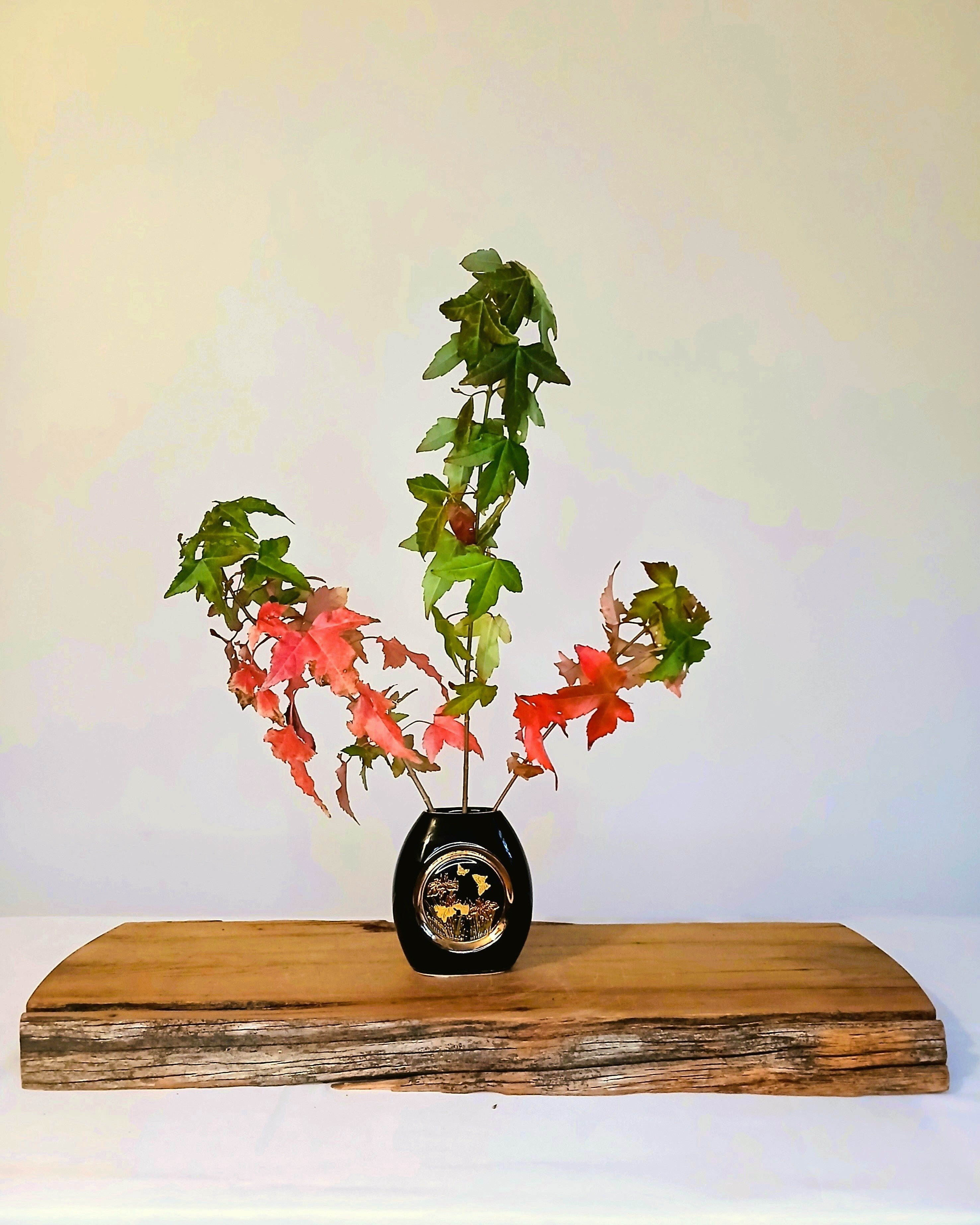 Flower Vase Gold Chokin Art Vintage - The Plant Warehouse NZ