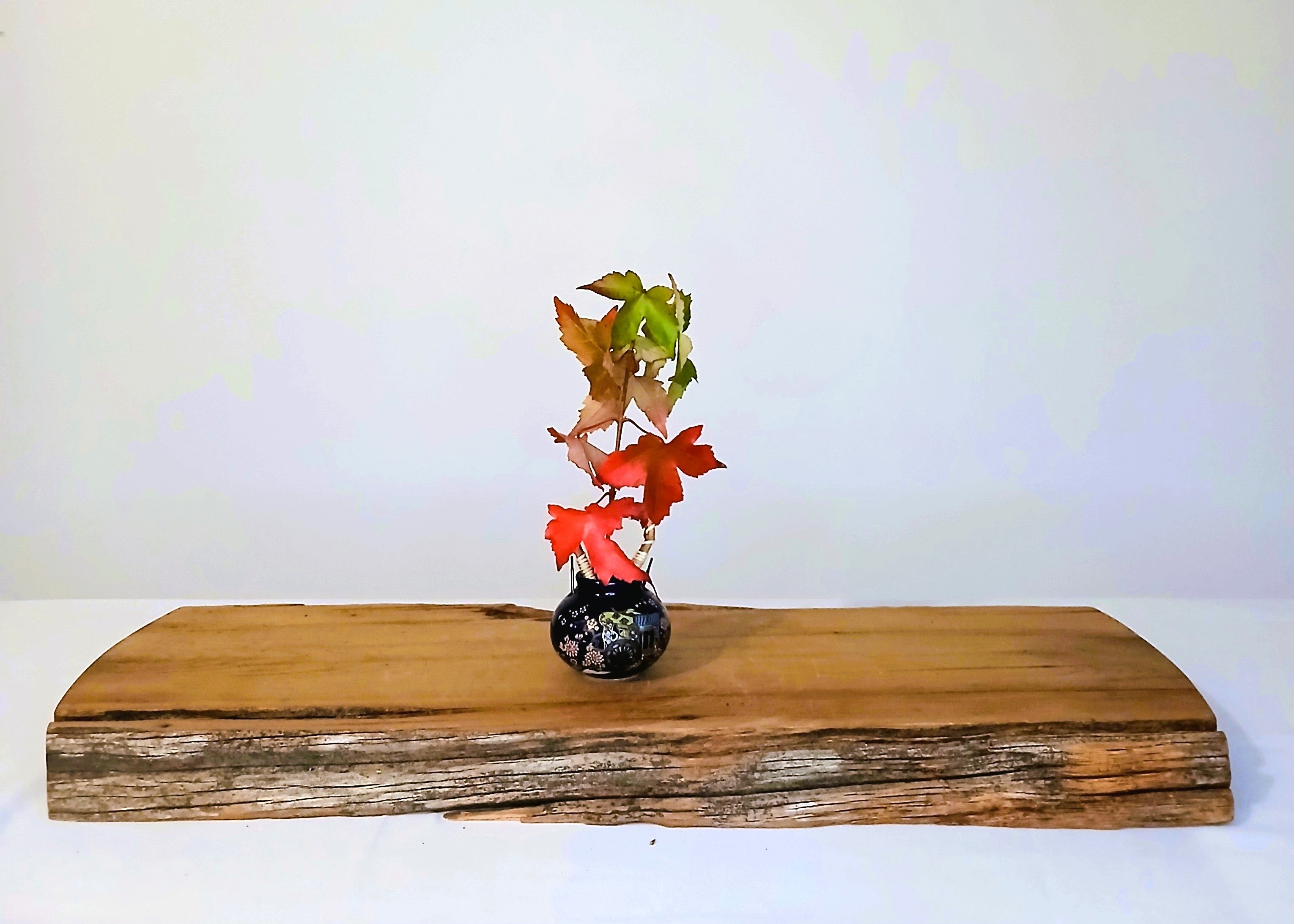 Seiko Miniature Vase – Cobalt Blue Porcelain with Gold & Enamel Floral, Japan - The Plant Warehouse NZ