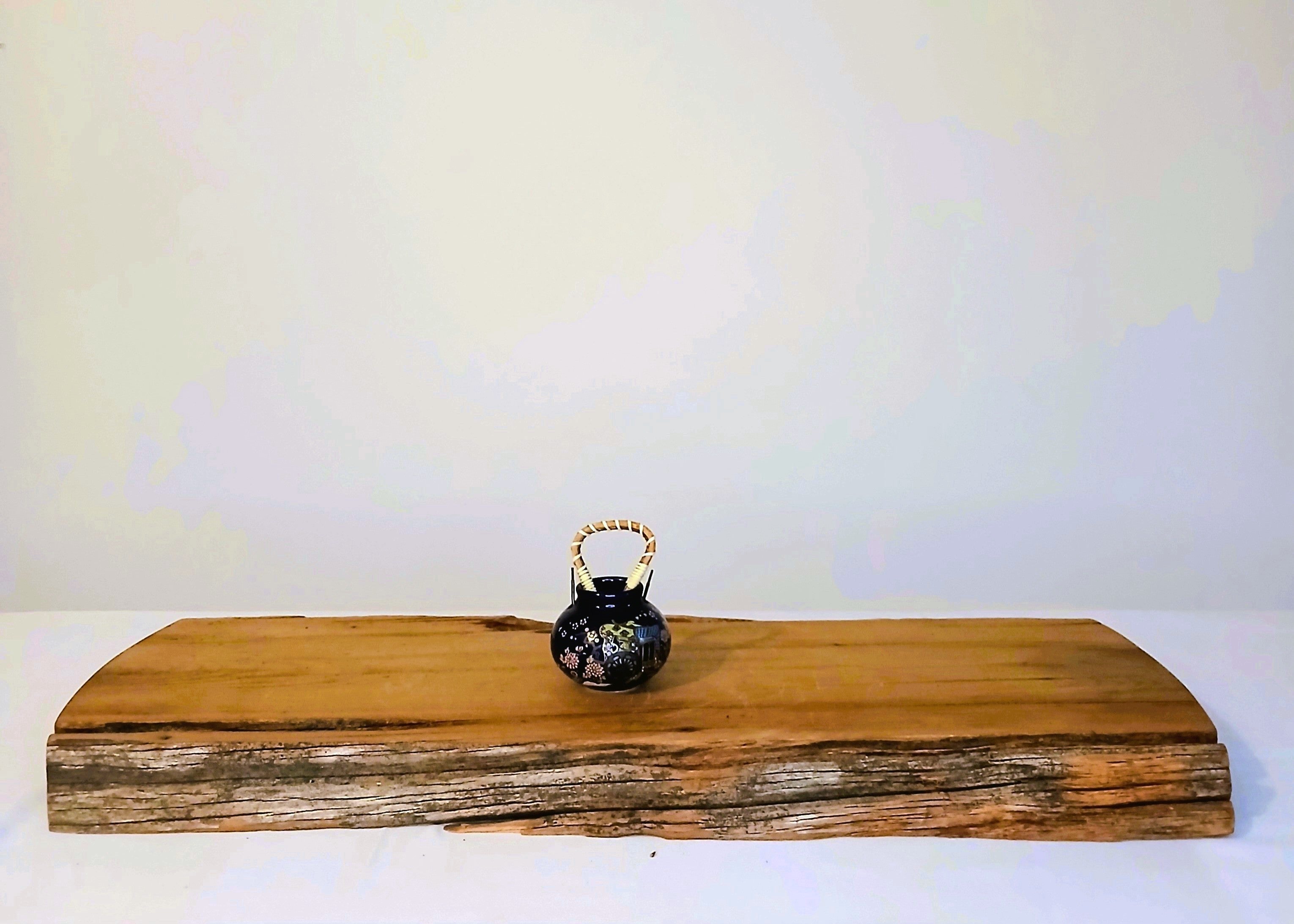 Seiko Miniature Vase – Cobalt Blue Porcelain with Gold & Enamel Floral, Japan - The Plant Warehouse NZ