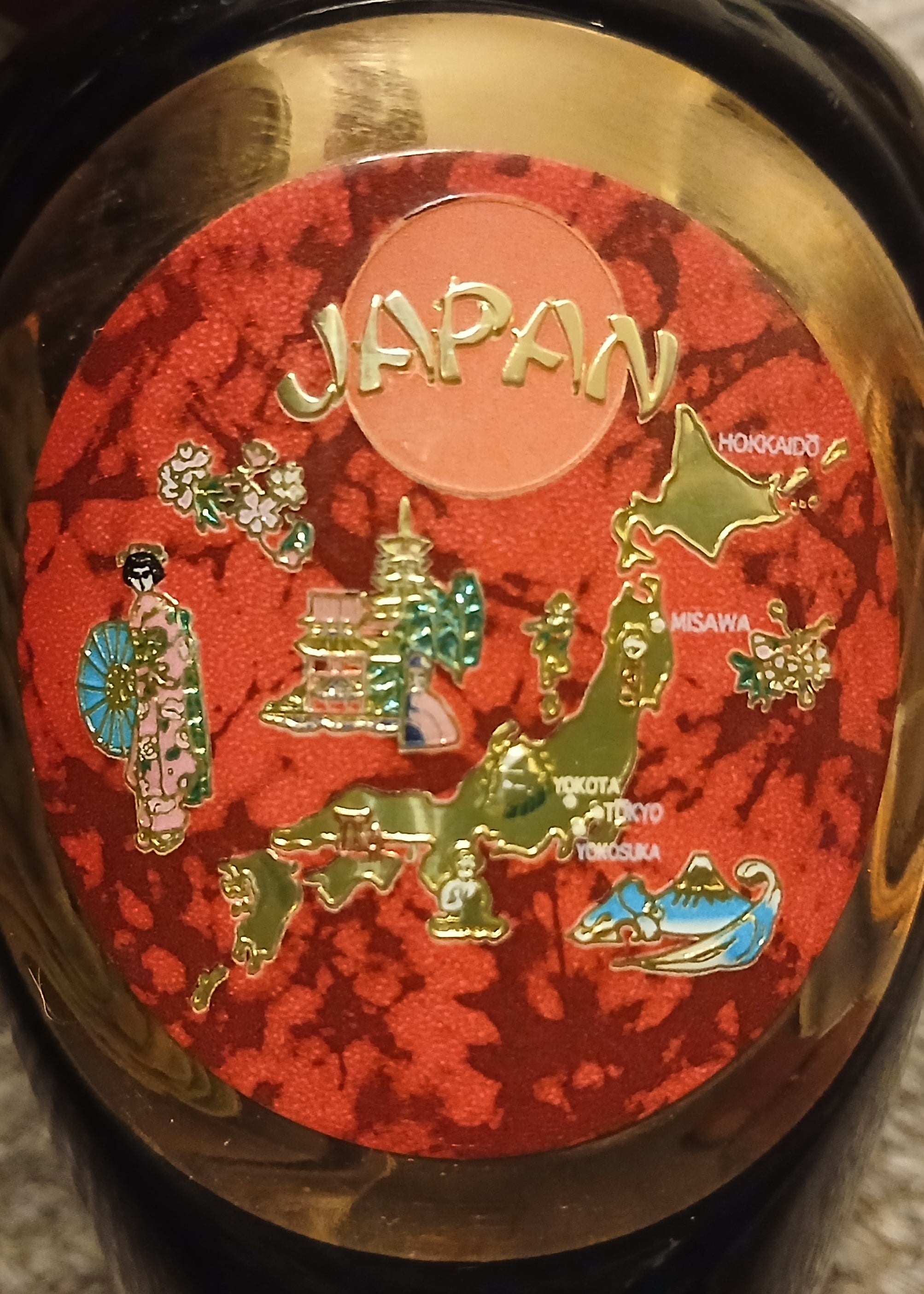 Flower Vase Gold Chokin Art Vintage — Japan Map - The Plant Warehouse NZ
