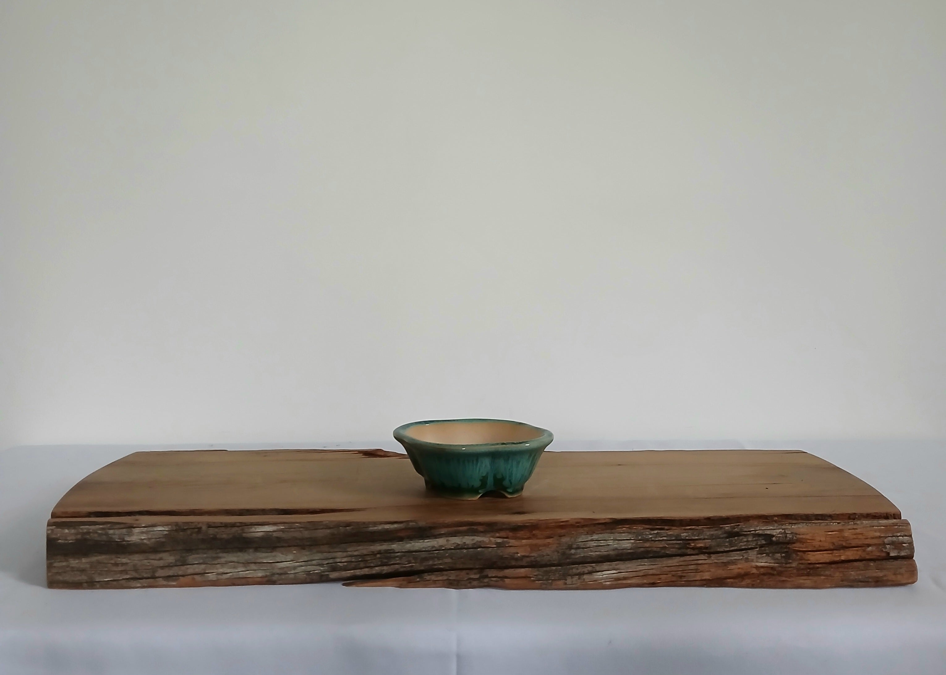 Bonsai Pot Oval Mame 10cm Teal