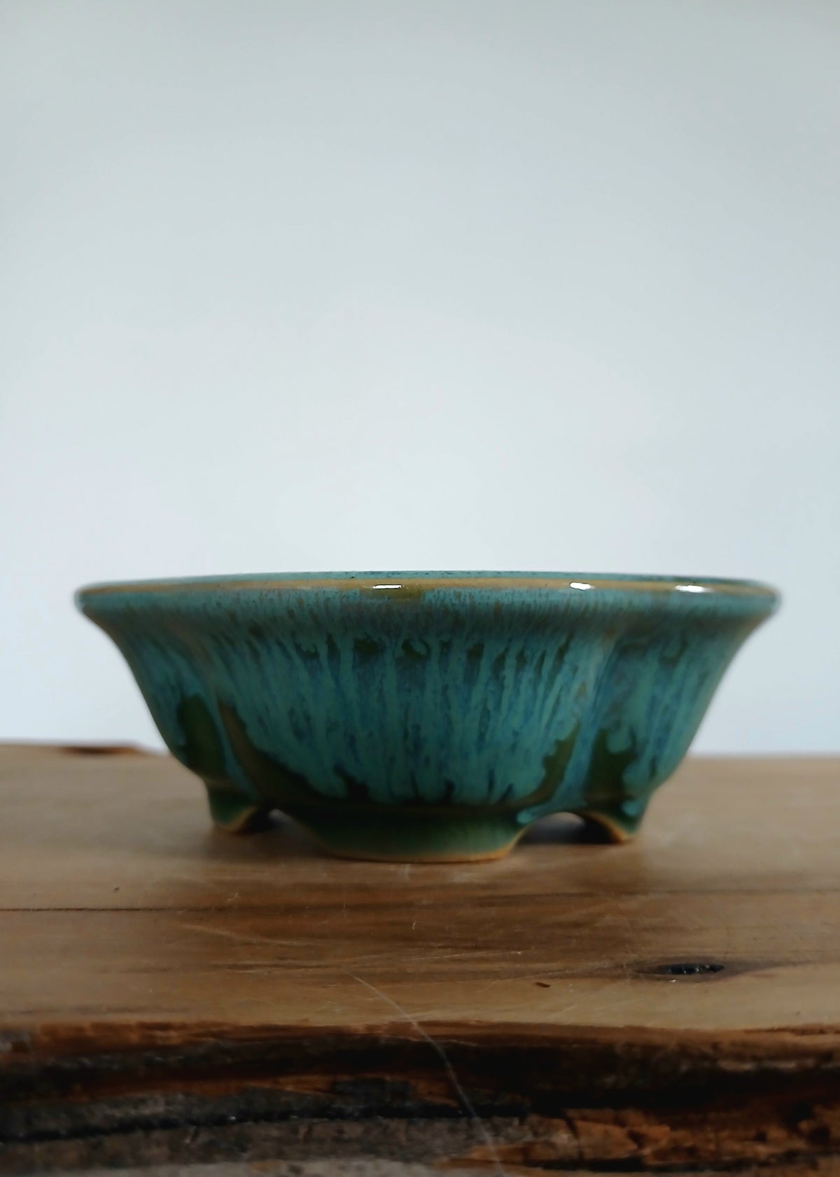 Bonsai Pot Oval Mame 10cm Teal