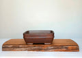 Bonsai Pot Rectangle 22cm Reduction Fired - The Plant Warehouse NZ