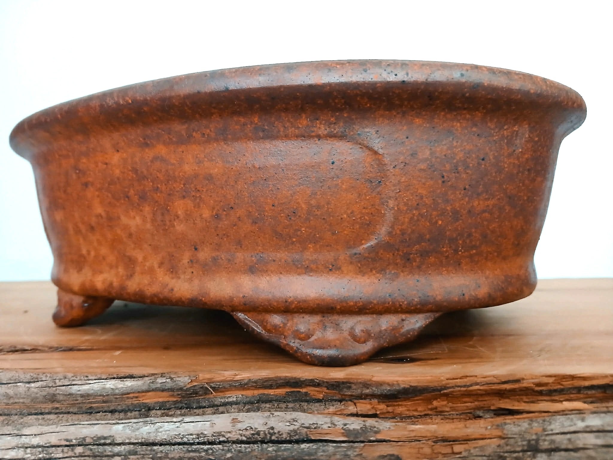 Bonsai Pot Oval 24cm Reduction Fired - The Plant Warehouse NZ