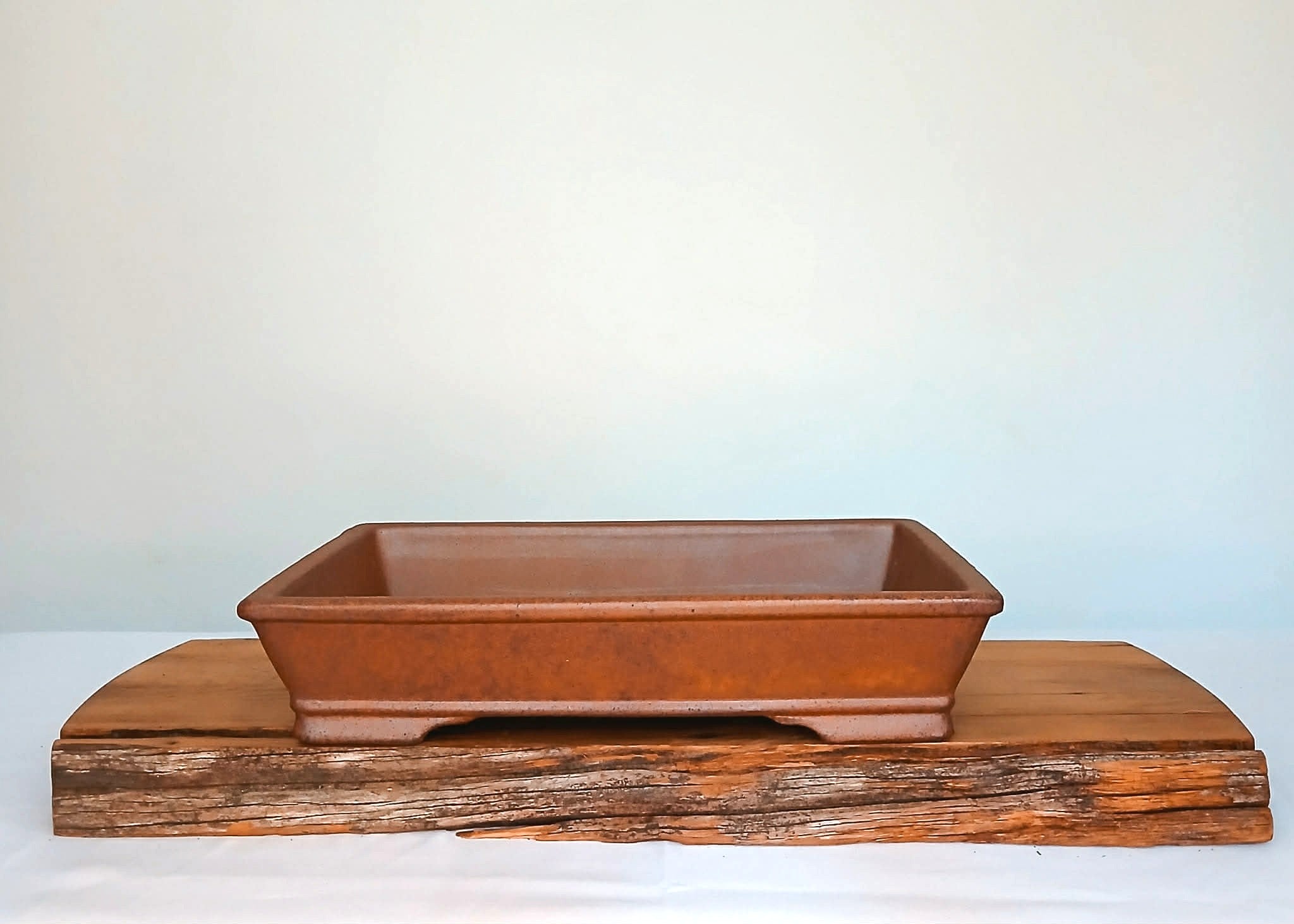 Bonsai Pot Rectangle 31cm Reduction Fired - The Plant Warehouse NZ
