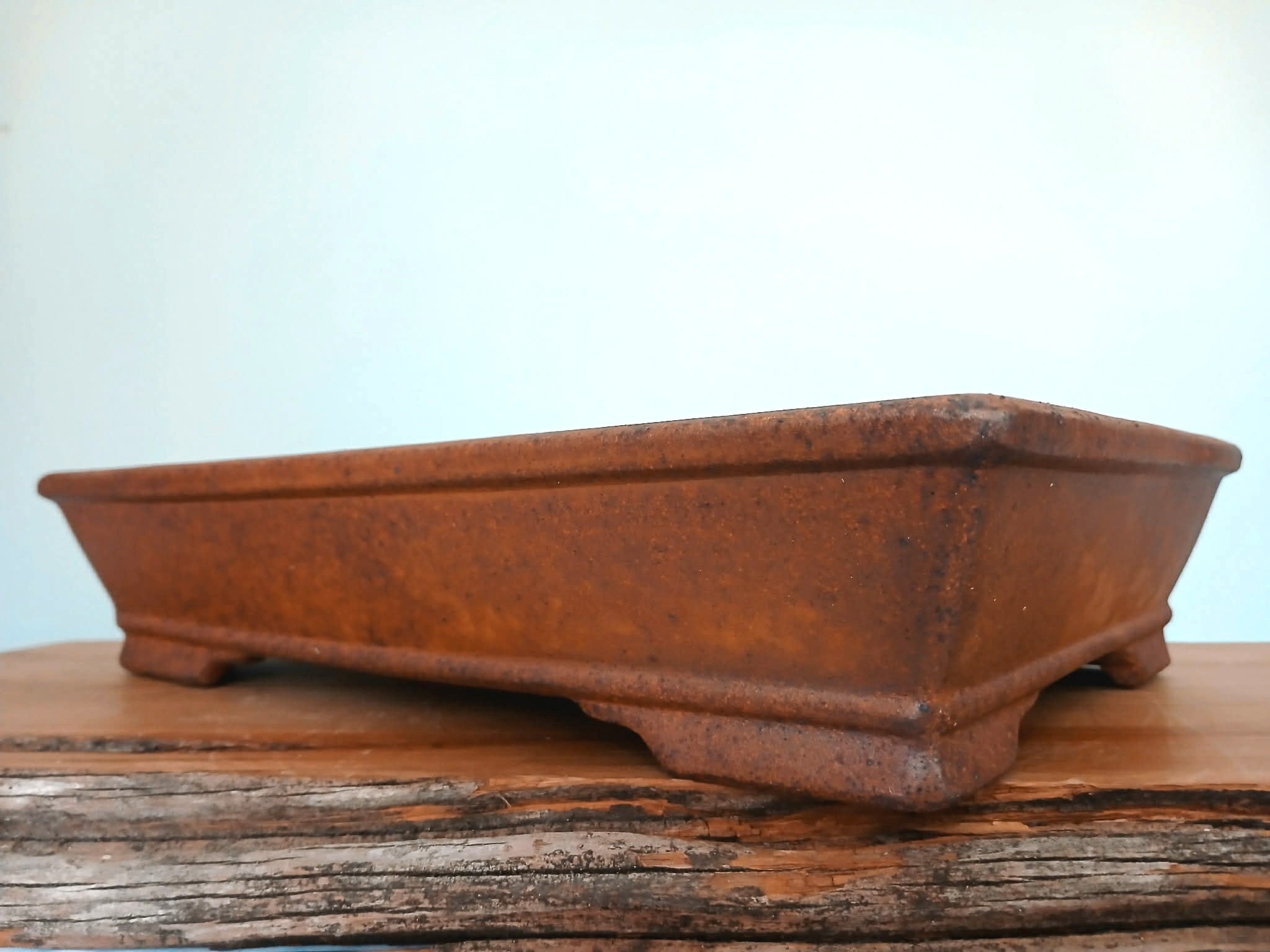 Bonsai Pot Rectangle 31cm Reduction Fired - The Plant Warehouse NZ