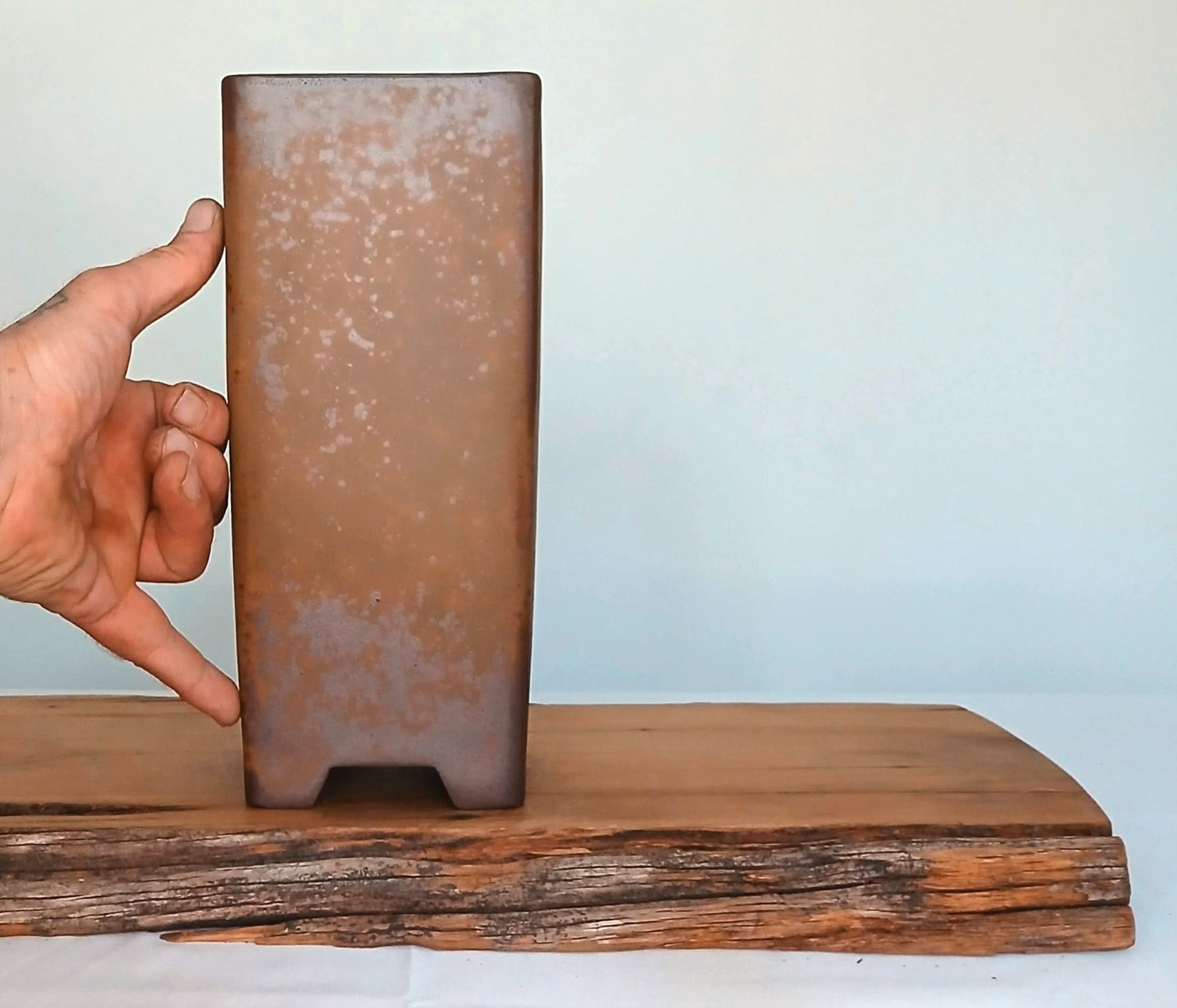 Bonsai Pot Cascade 13*27cm Reduction Fired - The Plant Warehouse NZ
