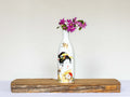 Hand-Painted Japanese Porcelain Sake Bottle — Geisha & Chrysanthemum - The Plant Warehouse NZ